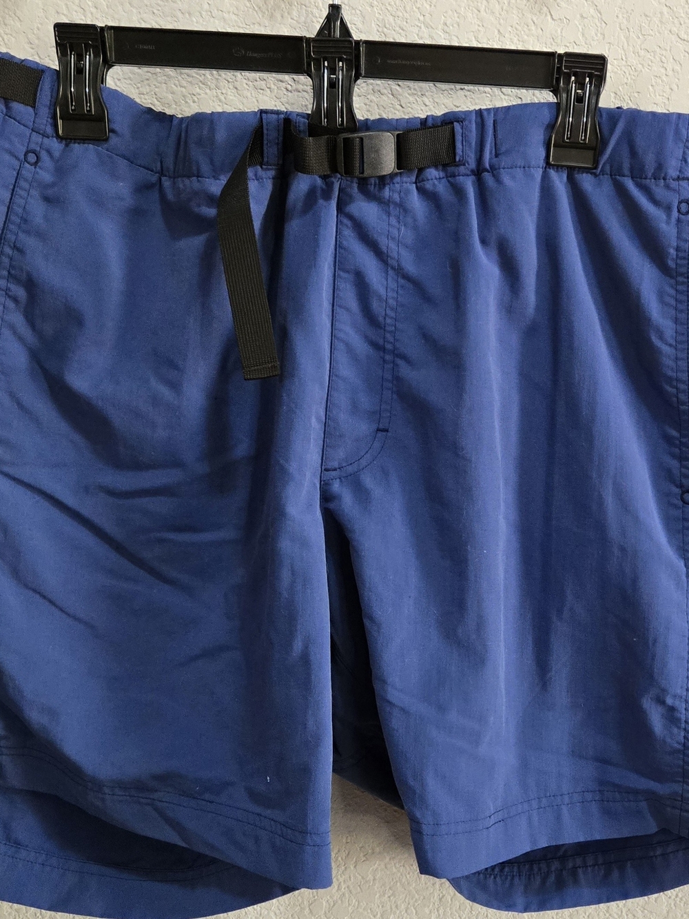 Patagonia Men's Deep Blue Hybrid Shorts with Webbing Belt